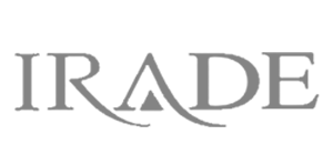 logo irade escala de grises